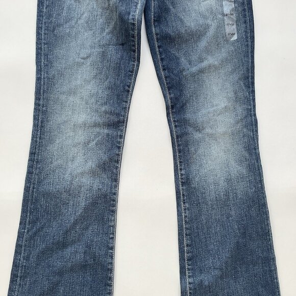 Guess Women’s Low Rise Boot Cut Jeans In Blue Denim Size 27 - Picture 3 of 14